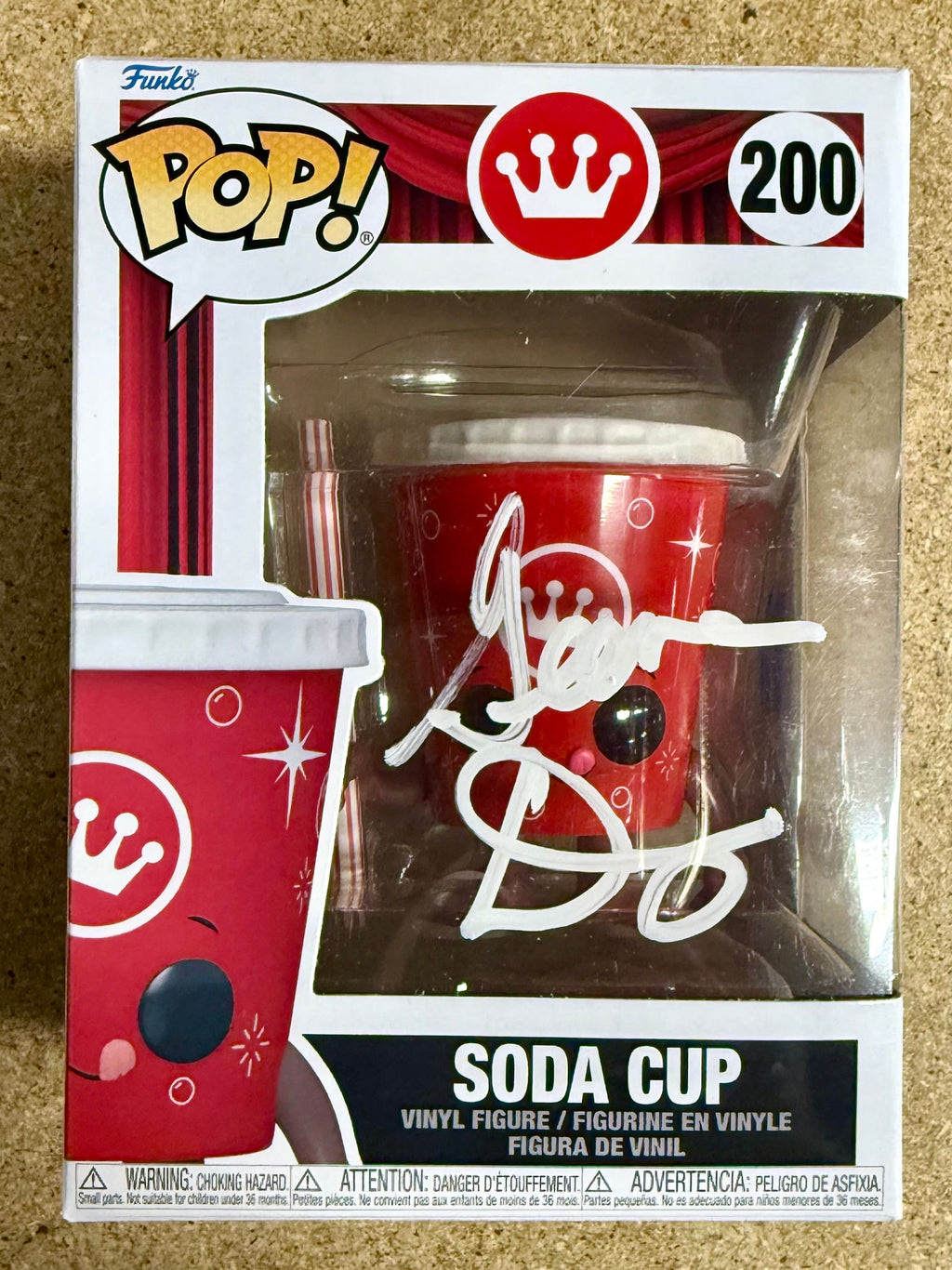 Geena Davis Signed Funko Pop! Movie Theaters Soda Cup #200 With JSA COA
