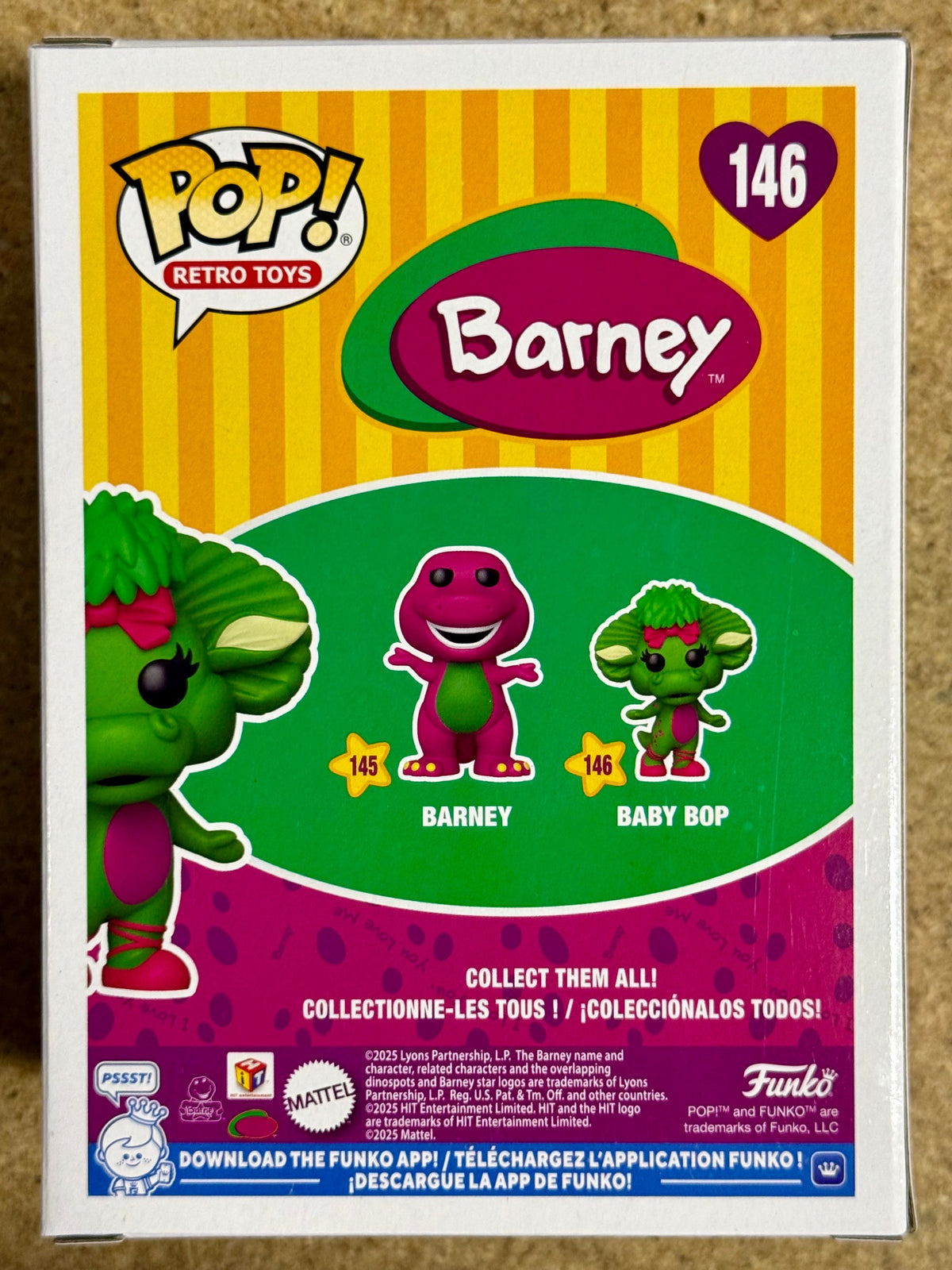 Funko Pop! Retro Toys Baby Bop The Triceratops #146 Barney & Friends 2025