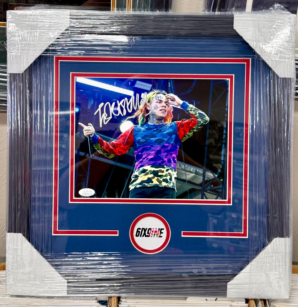 Tekashi 69 6ix9ine Signed & Custom Framed 8x10 Photo JSA COA Swervin FEFE
