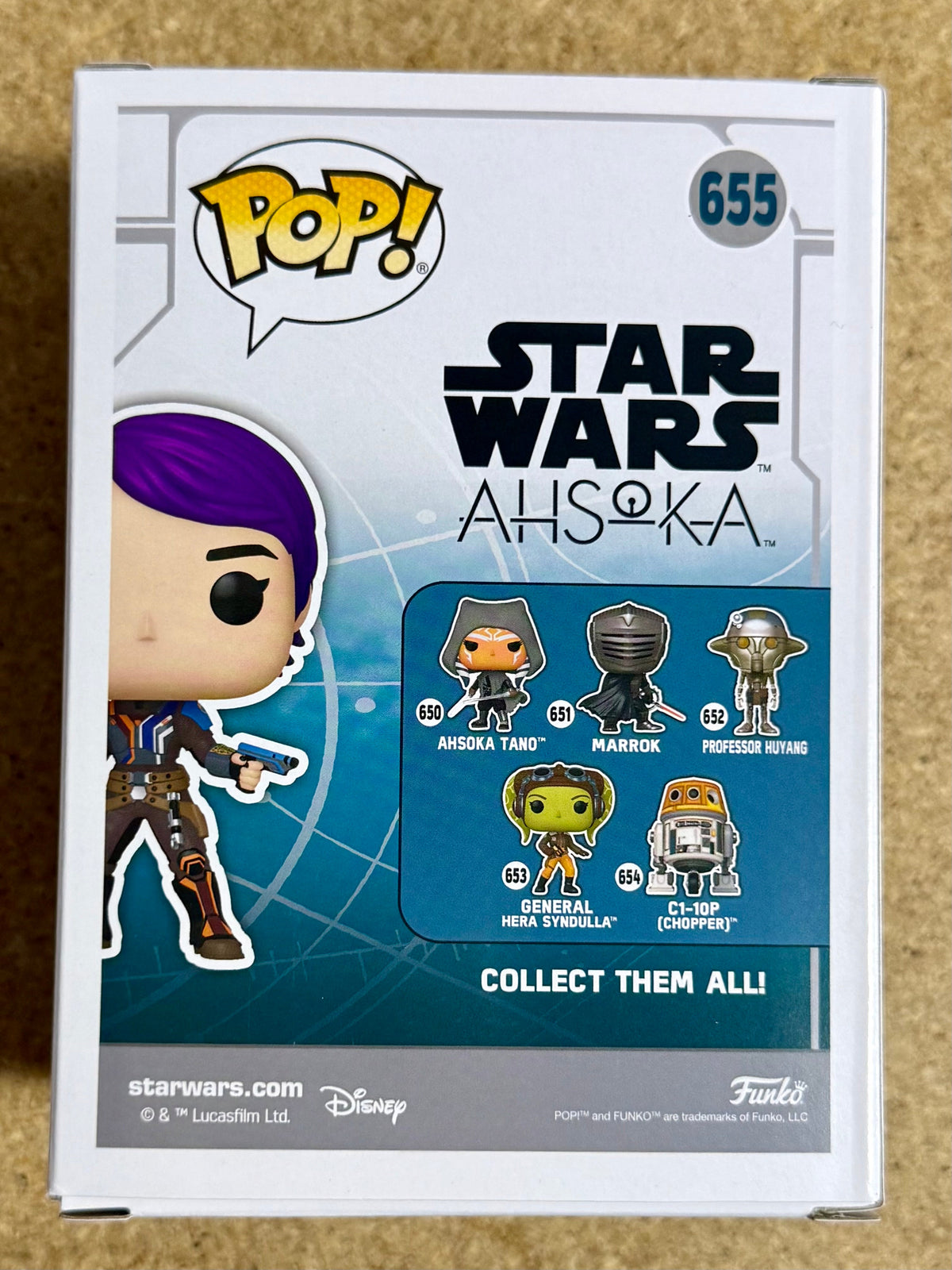 Natasha Liu Bordizzo Signed Star Wars Sabine Wren Funko Pop! #655 With JSA COA