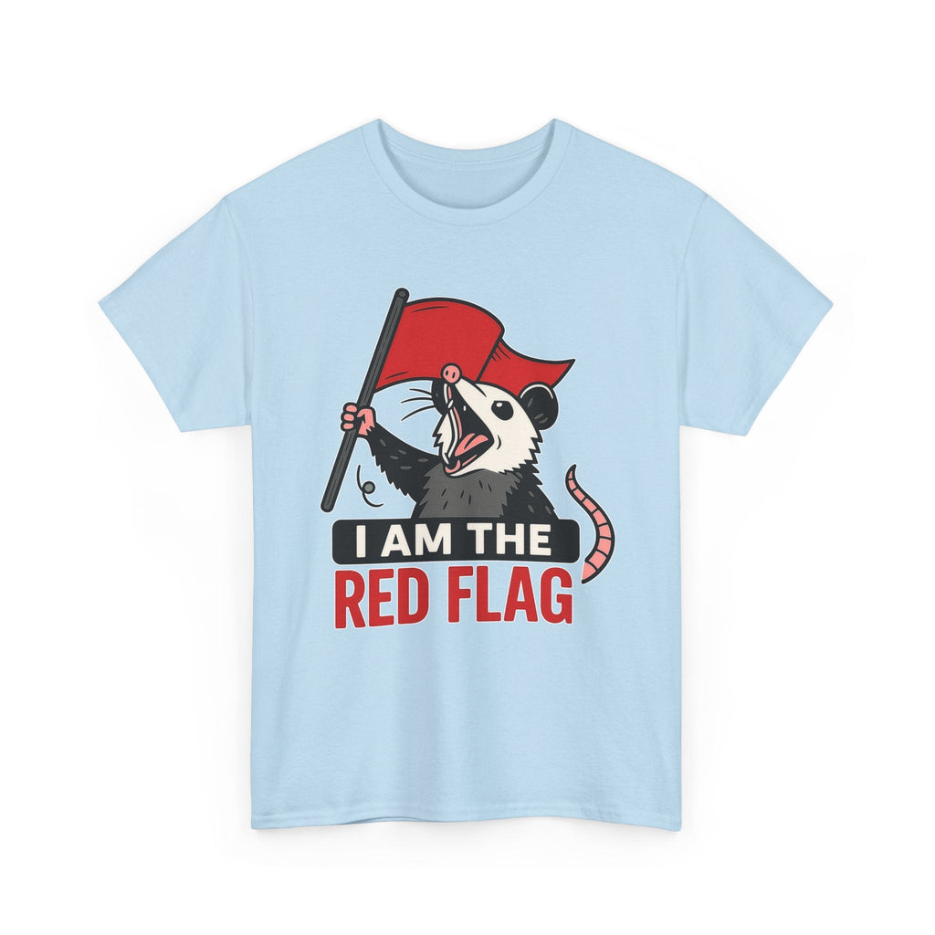 T-Shirt — "I Am The Red Flag" Possum Graphic Tee