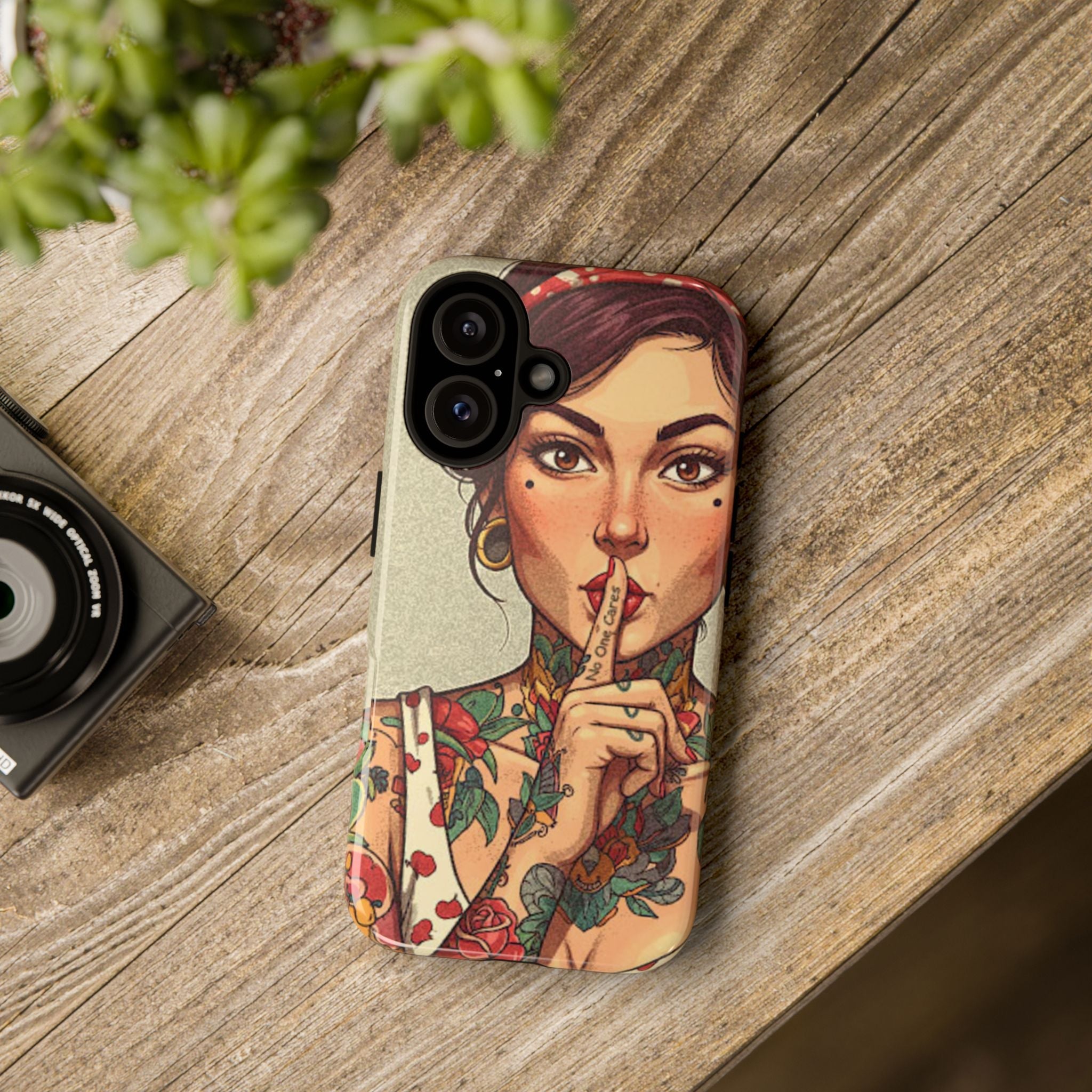 Shh No One Cares Tough Phone Case