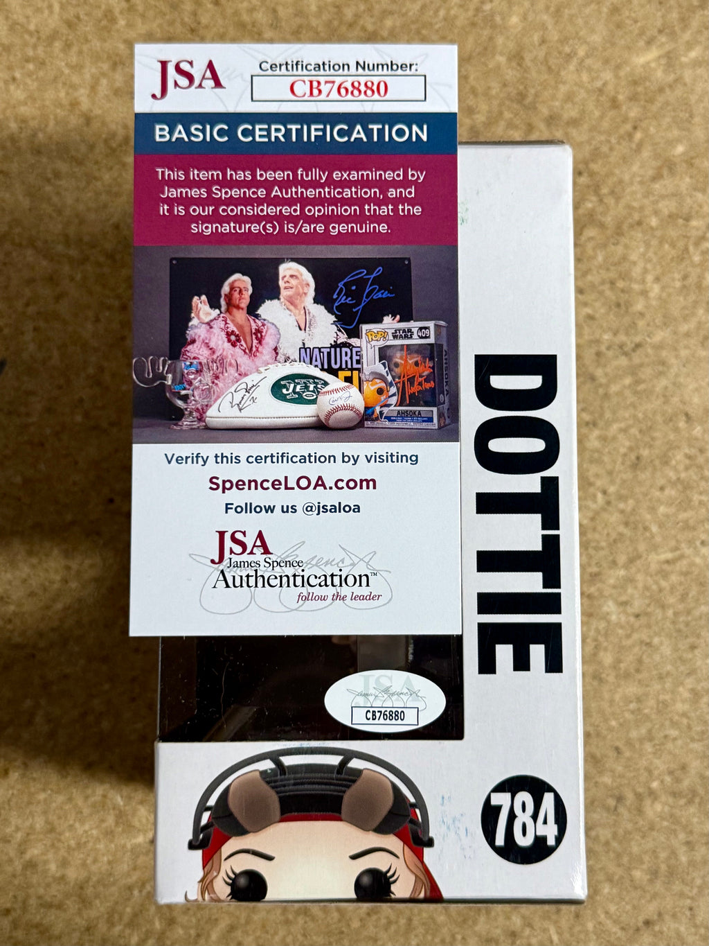Geena Davis Signed Dottie Funko Pop! #784 A League Of Their Own With JSA COA