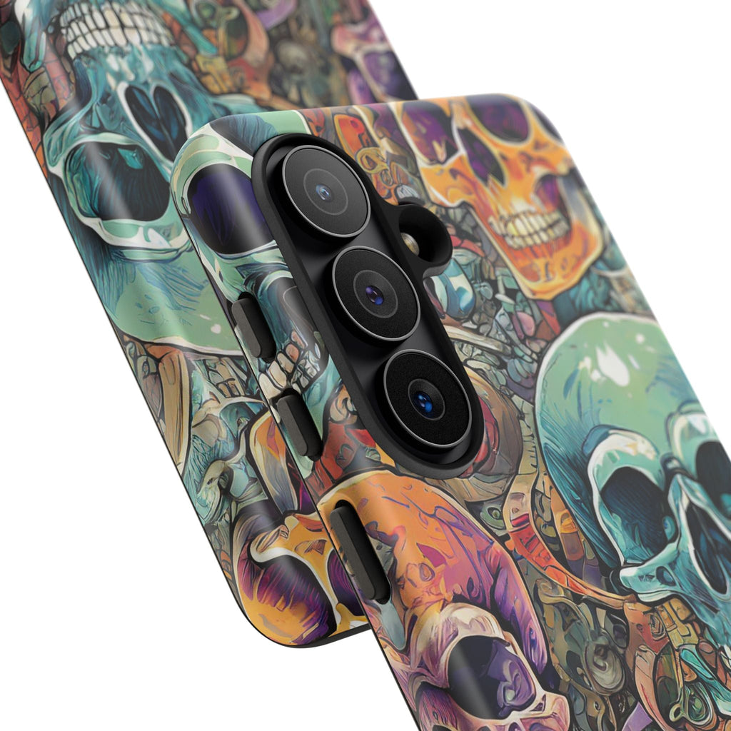 Artistic Skull Collage Tough Phone Case