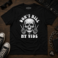 Skull Peace Signs T-Shirt, Gothic Streetwear, Dark Humor Goth Apparel