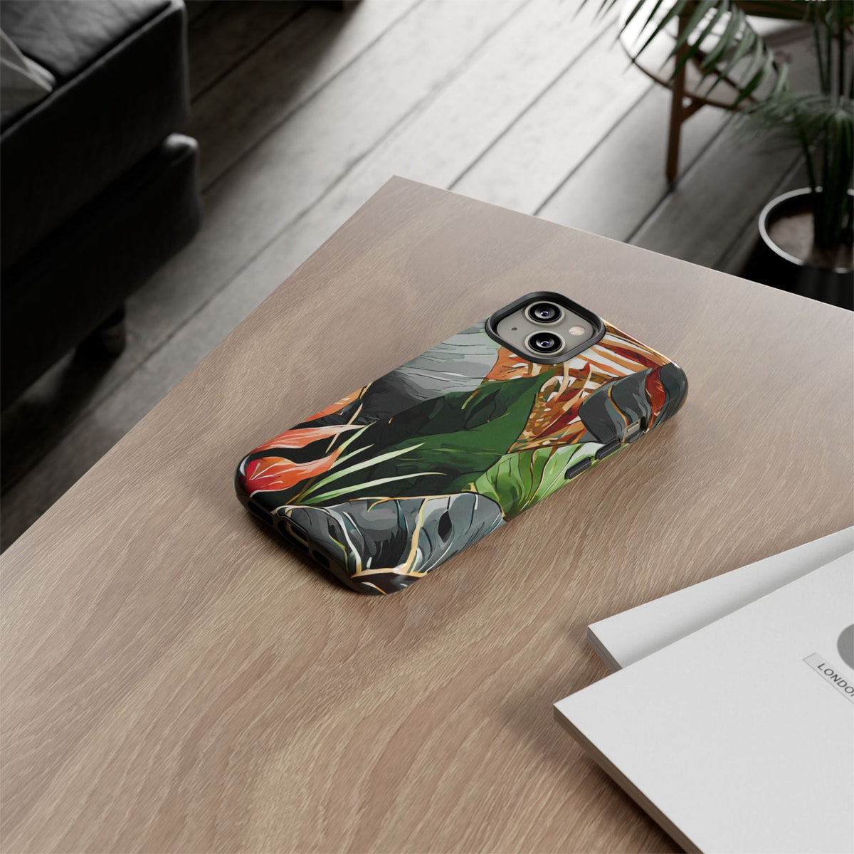 Tropical Leaf Tough Phone Case