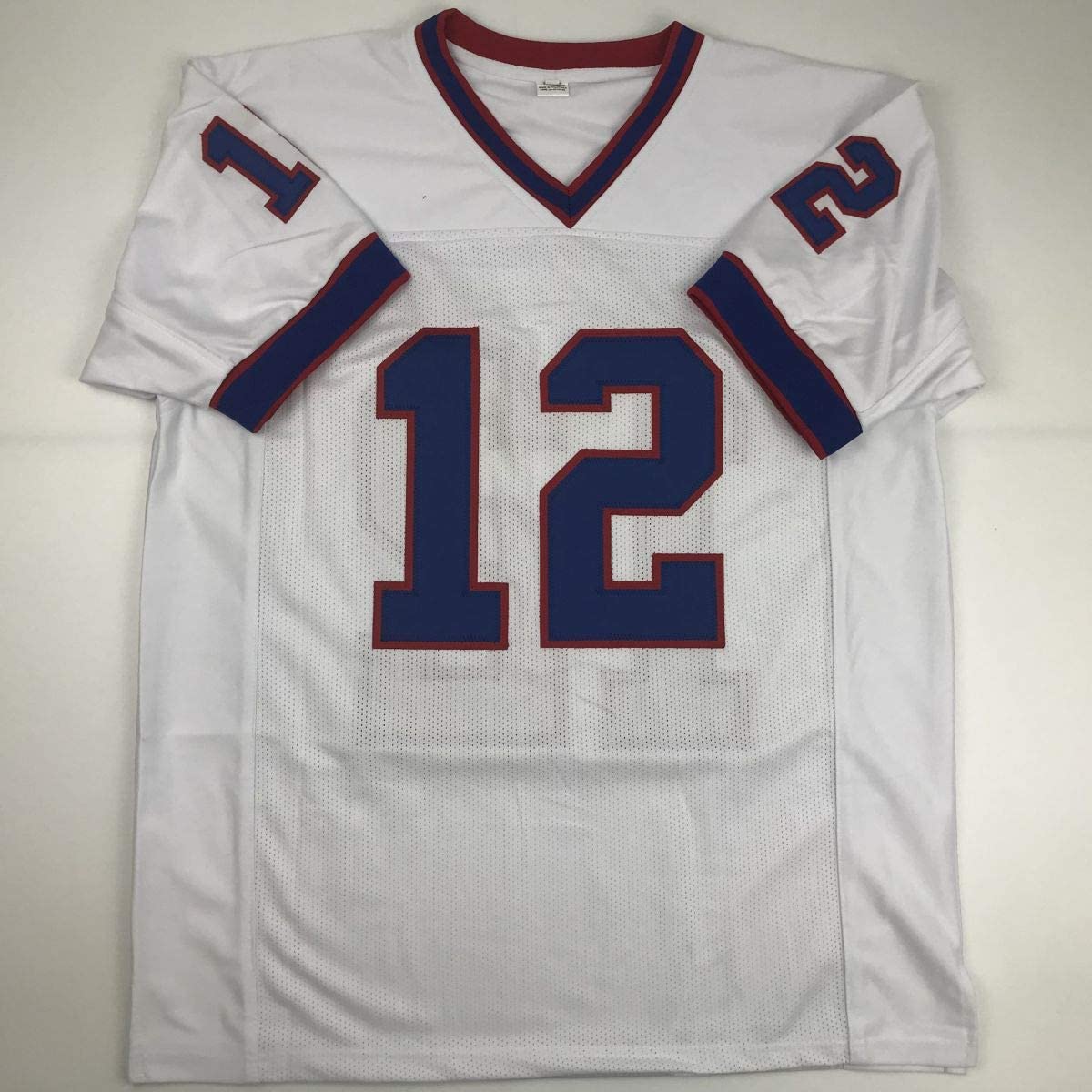 Autographed/Signed Jim Kelly Buffalo White Football Jersey JSA COA