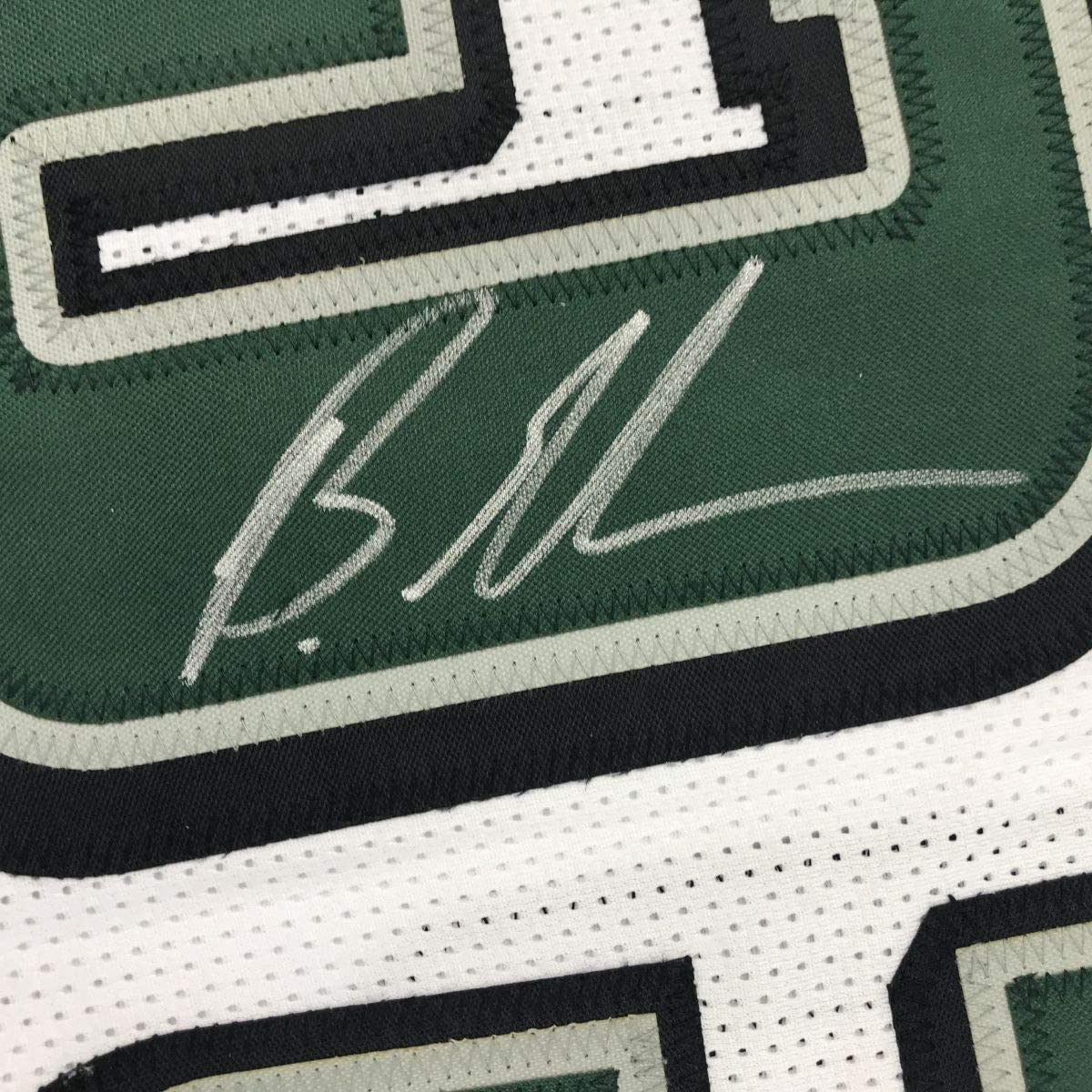 Framed Autographed/Signed Brandon Graham 35x39 Philadelphia White Football Jersey JSA COA