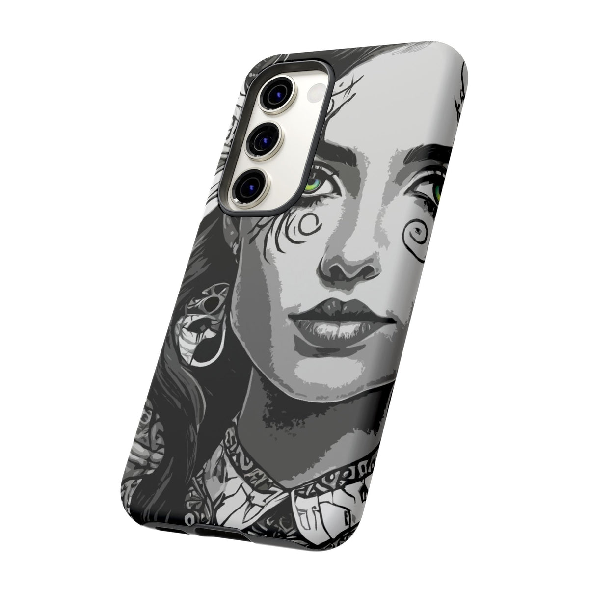 Green Eyed Devilish Beauty Tough Phone Case