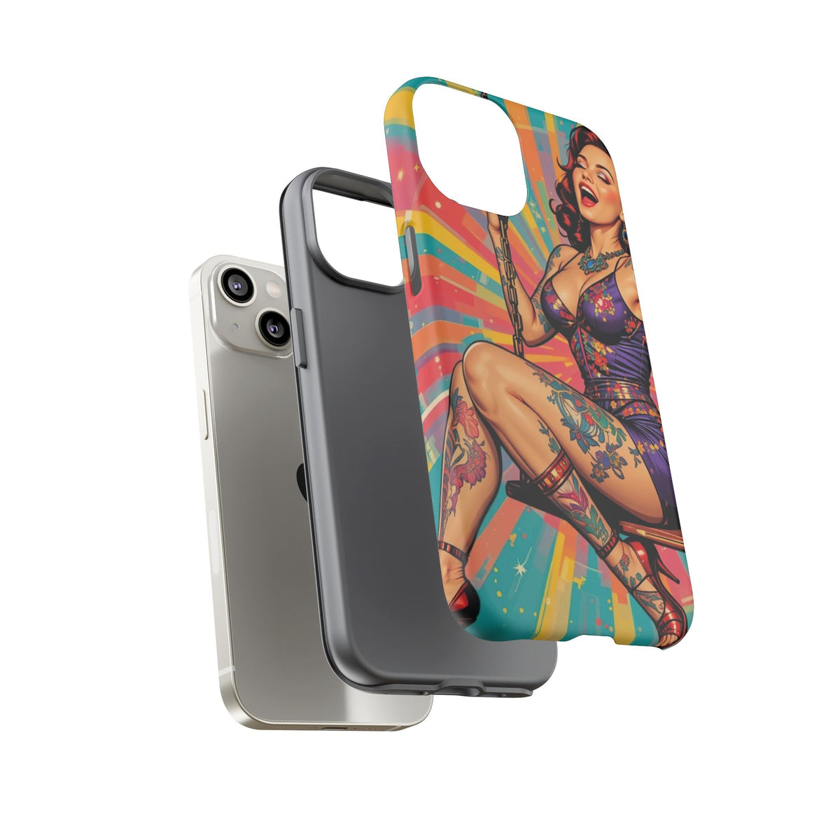 Bold Retro Pin-Up Tough Phone Case