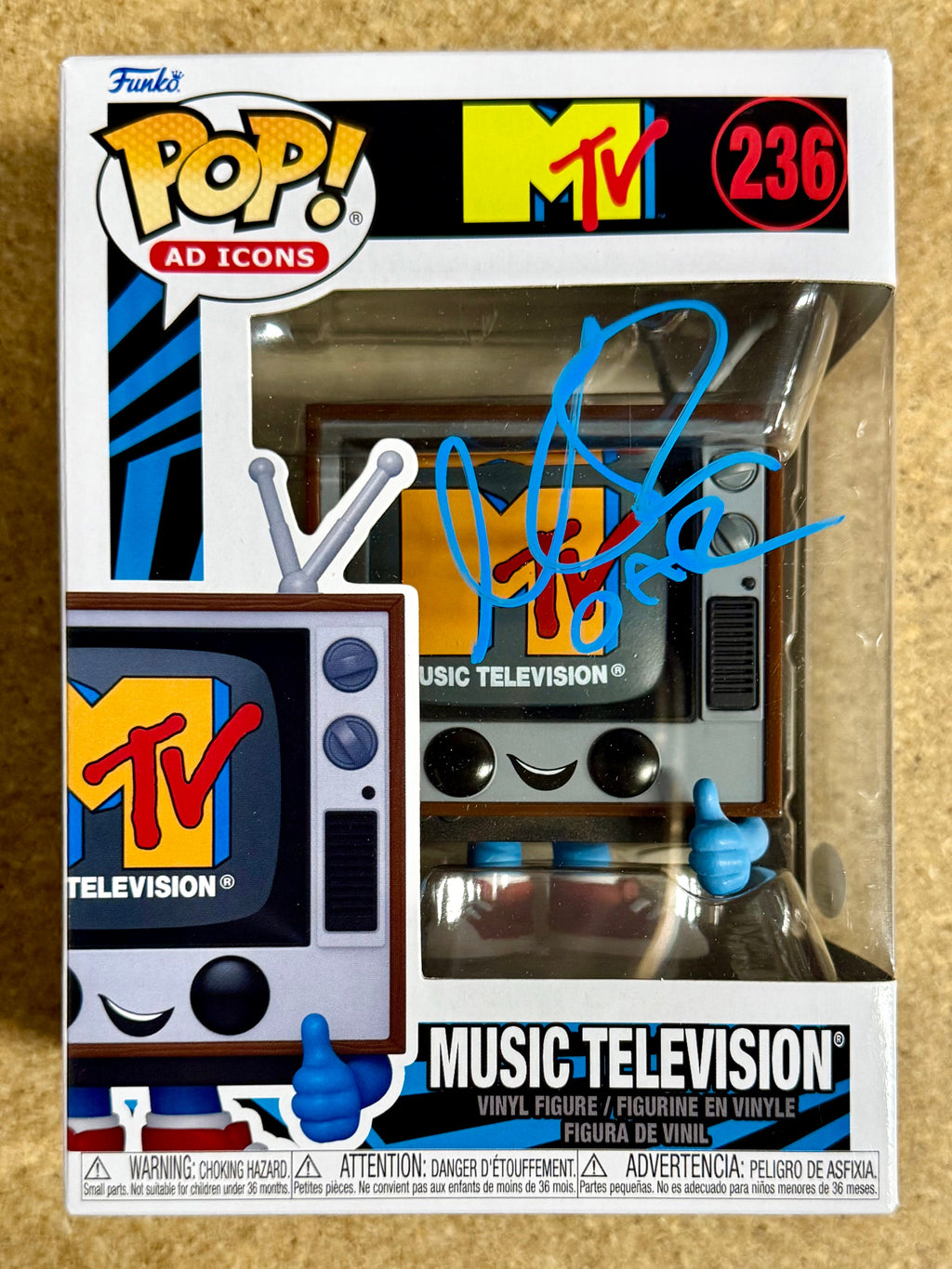 Musician Marc Roberge Of O.A.R. Signed 2024 MTV Funko Pop #236 With JSA COA