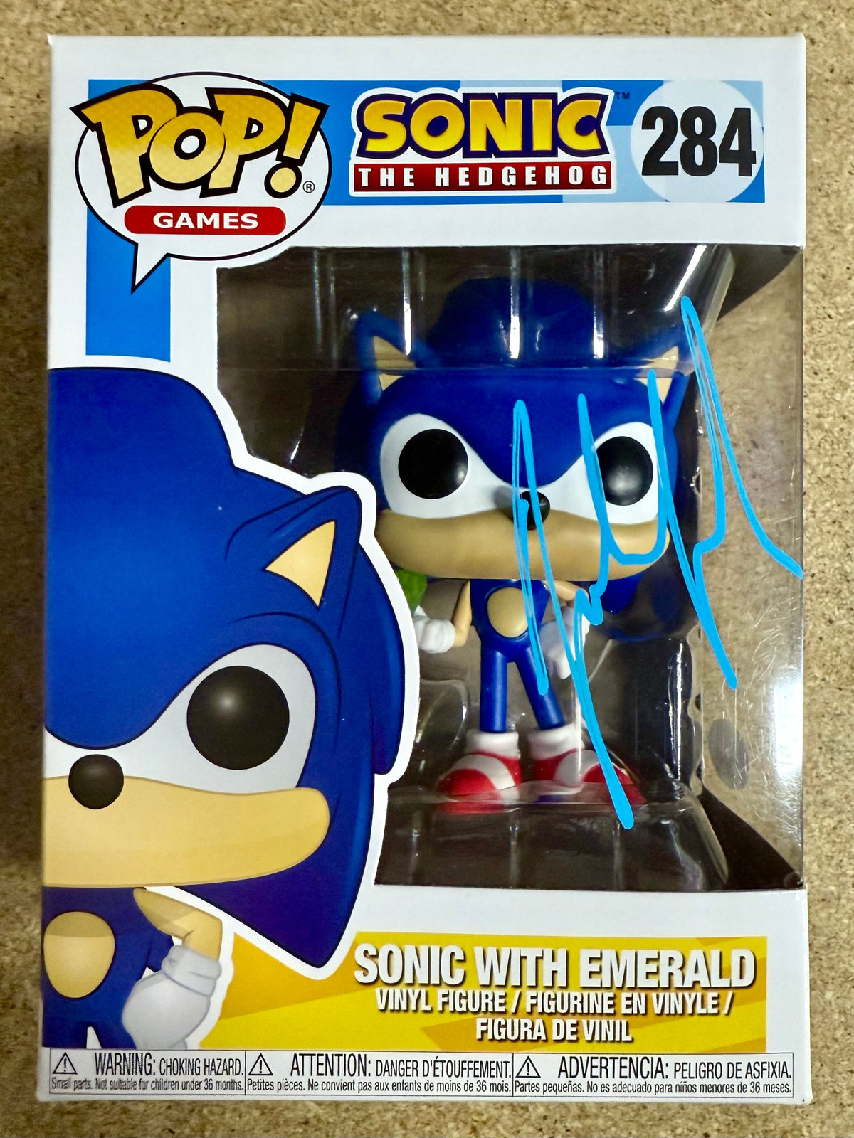 Tahj Mowry Signed Sonic The Hedgehog Funko Pop! #284 With JSA COA