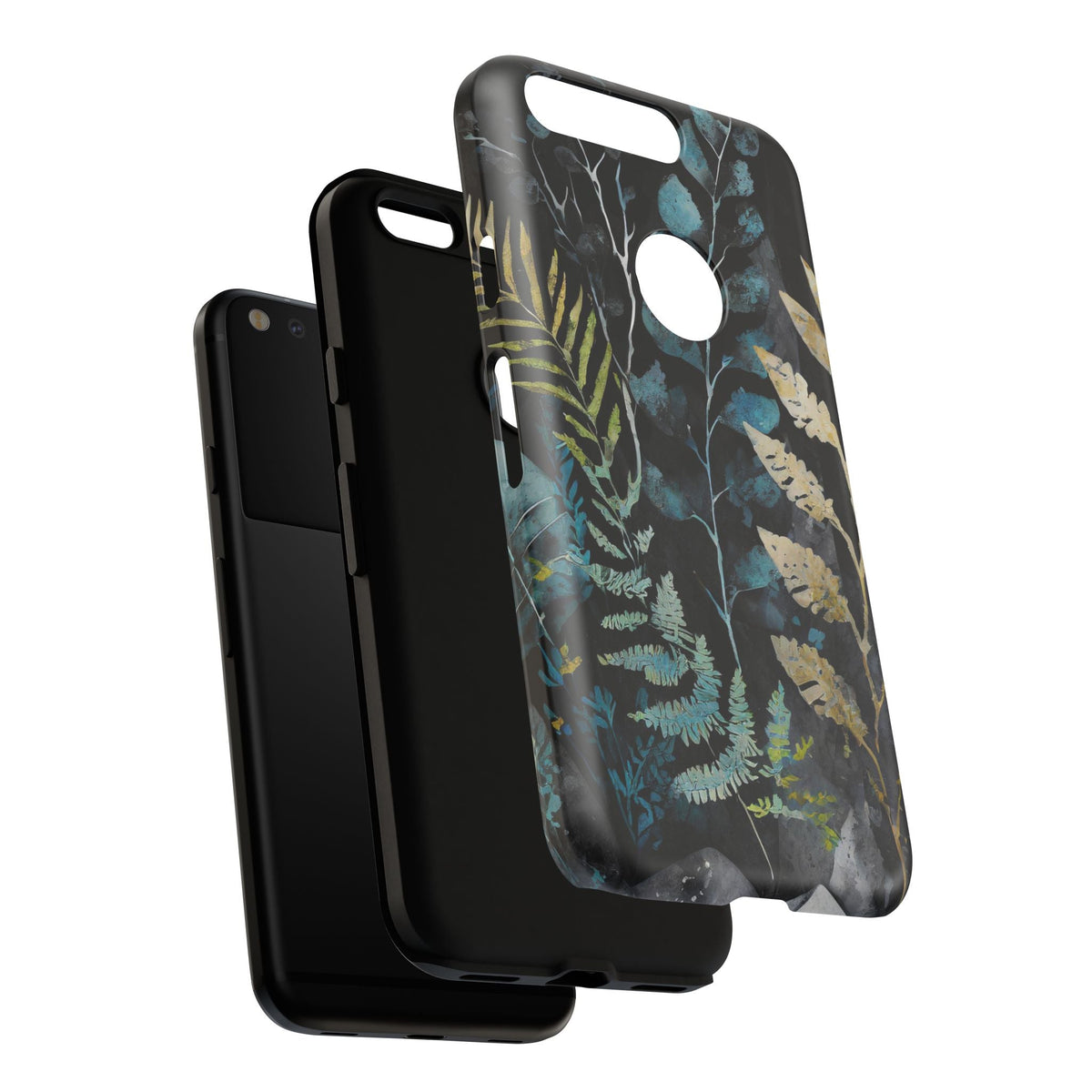 Dark Floral Tough Phone Case