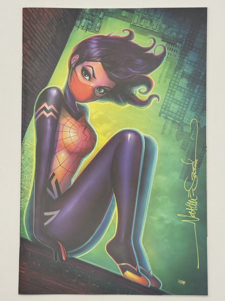 [Signed by Nathan Szerdy] EDGE OF SPIDER-VERSE #1 UNKNOWN COMICS NATHAN SZERDY EXCLUSIVE VIRGIN VAR [IN STOCK]