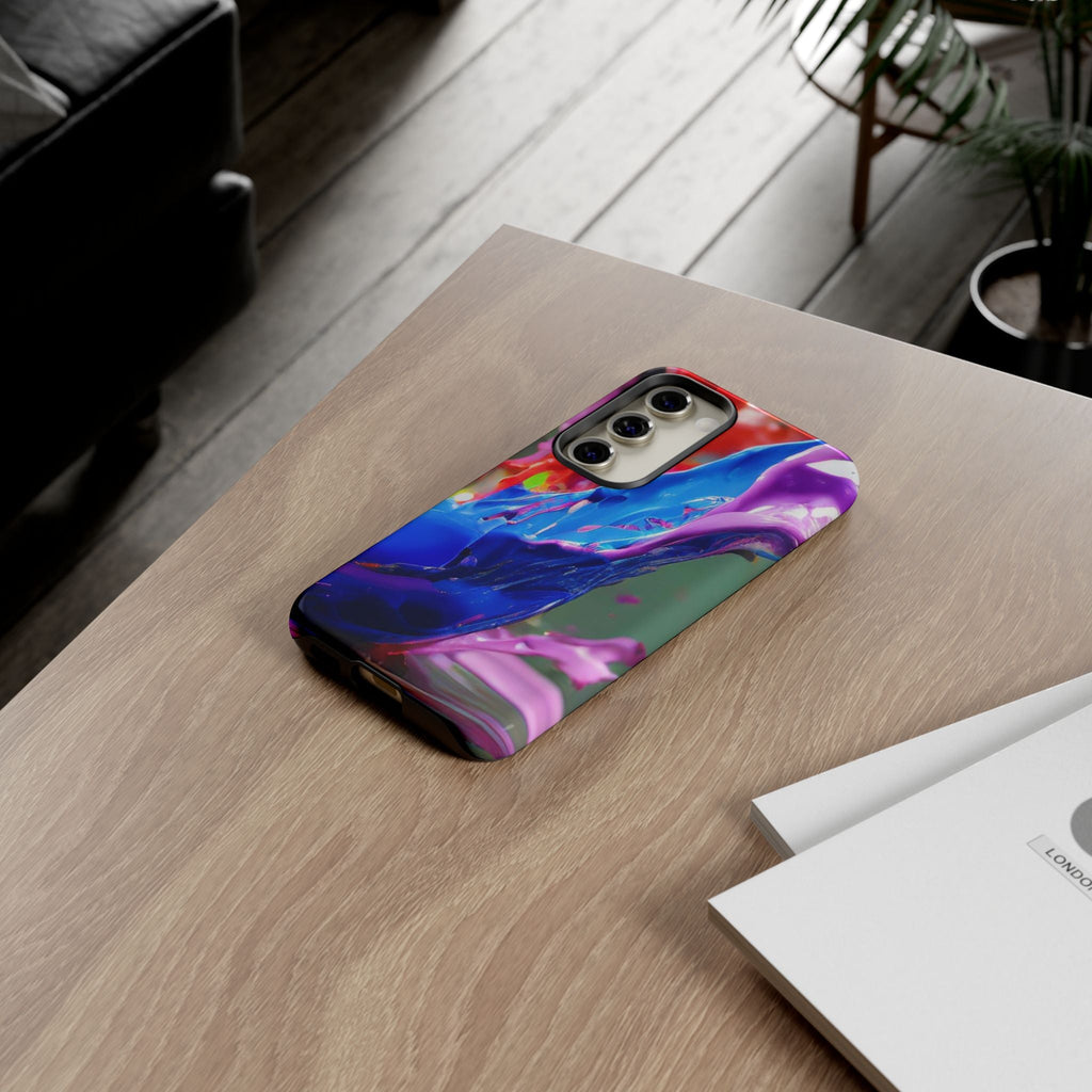 Vibrant Color Splash Tough Phone Case