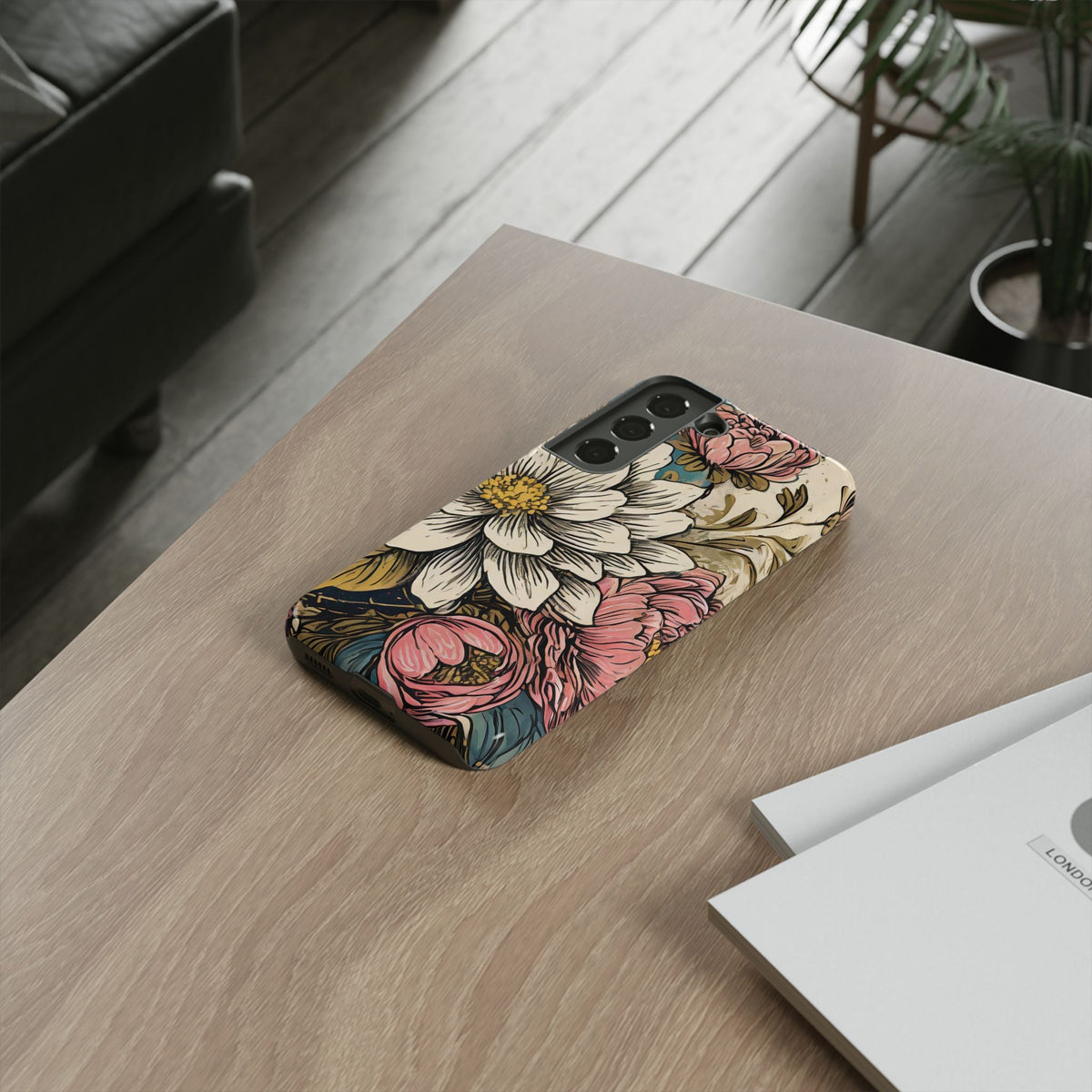 Beautiful White Floral Tough Case