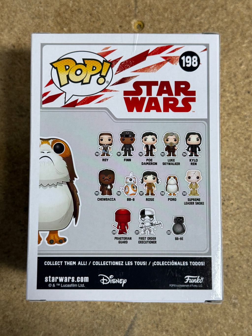 Funko Pop! Star Wars Porg #198 Star Wars The Last Jedi