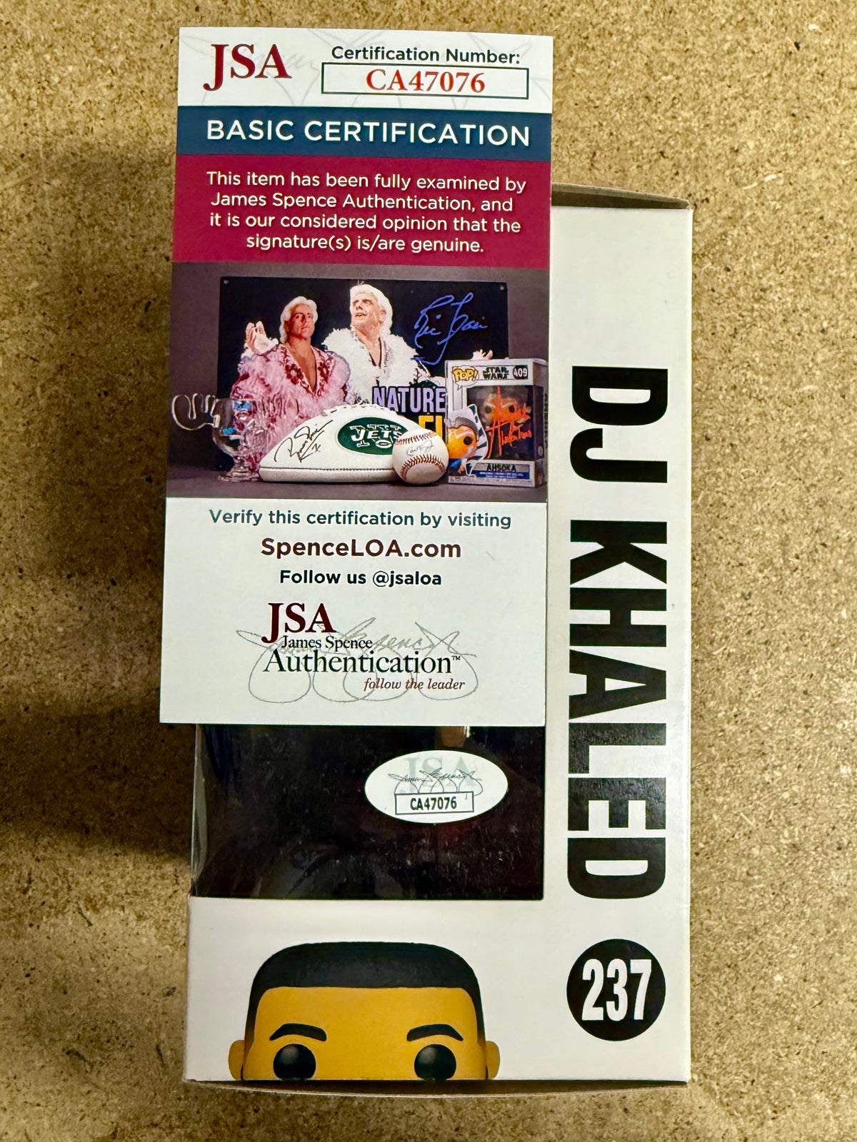 DJ Khaled Signed We The Best Funko Pop #237 With JSA COA Blessed 2021