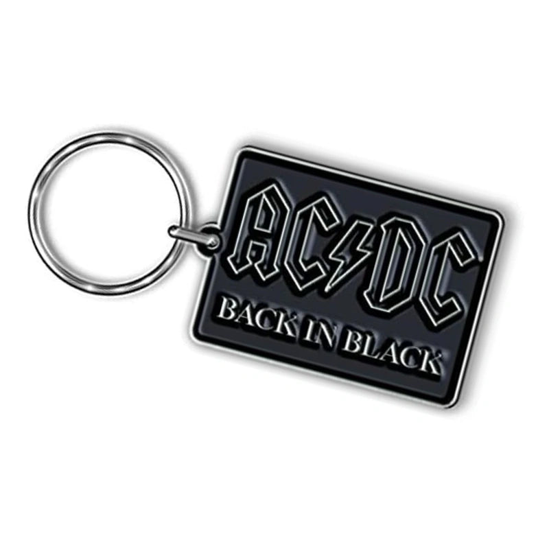 AC/DC - Back in Black Metal Keychain Keyring