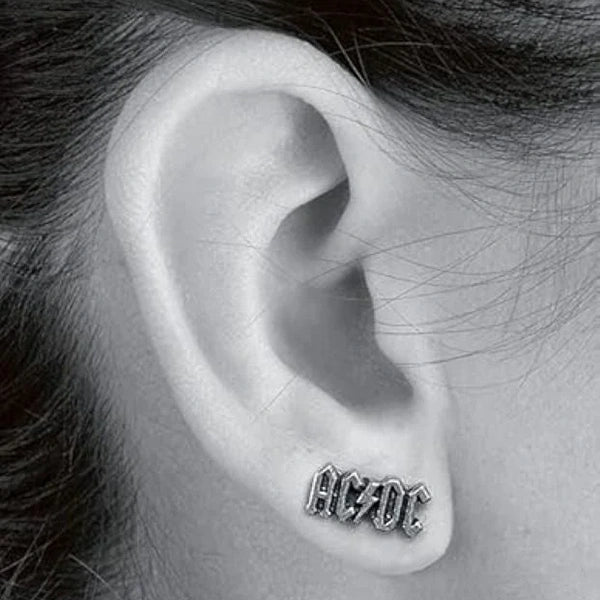 AC/DC Logo Ear Studs Earrings
