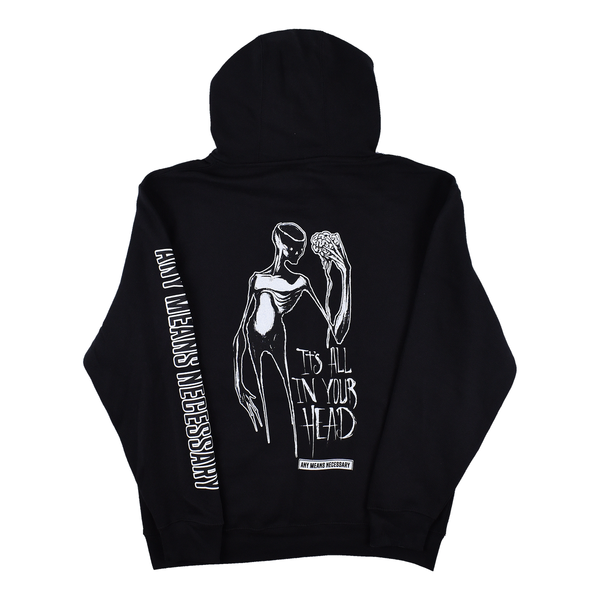 It's All In Your Head Pullover Hoodie Black