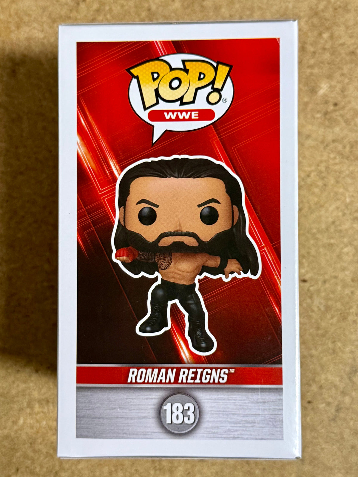 Funko Pop! WWE Roman Reigns (Superman Punch) #183 Wrestler Tribal Chief OTC 2025