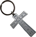 Black Sabbath Chromed Cross Keychain Keyring