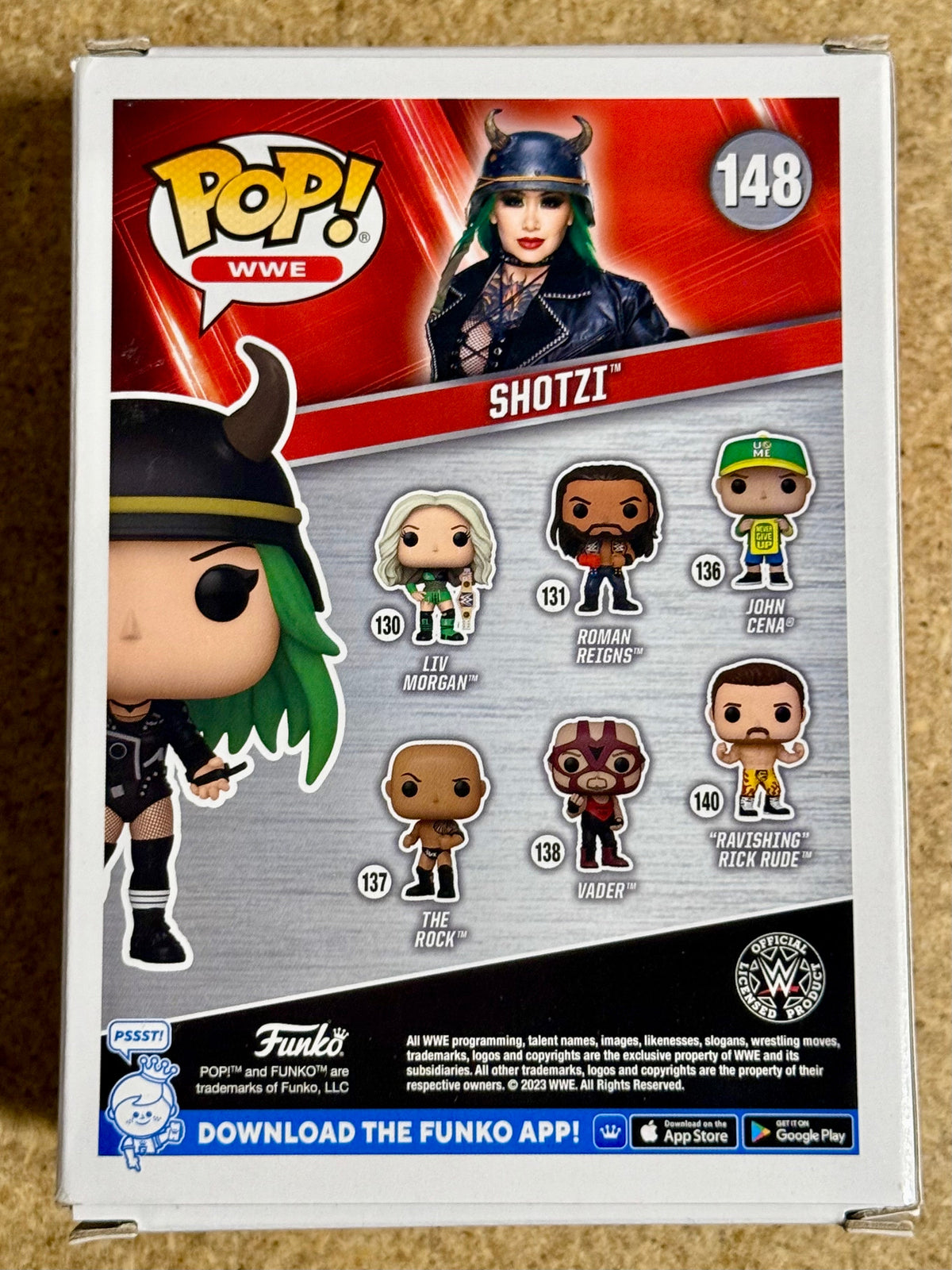 WWE Shotzi (Damage CTRL) Signed Funko Pop! #148 With JSA COA