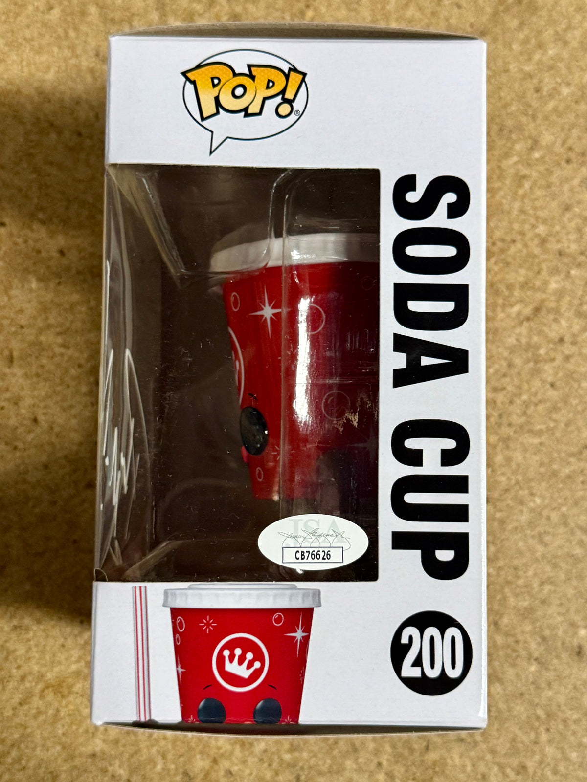 Pat McAfee - WWE - ESPN - NFL Signed Movie Theater Soda Cup Funko Pop! #200 With JSA COA