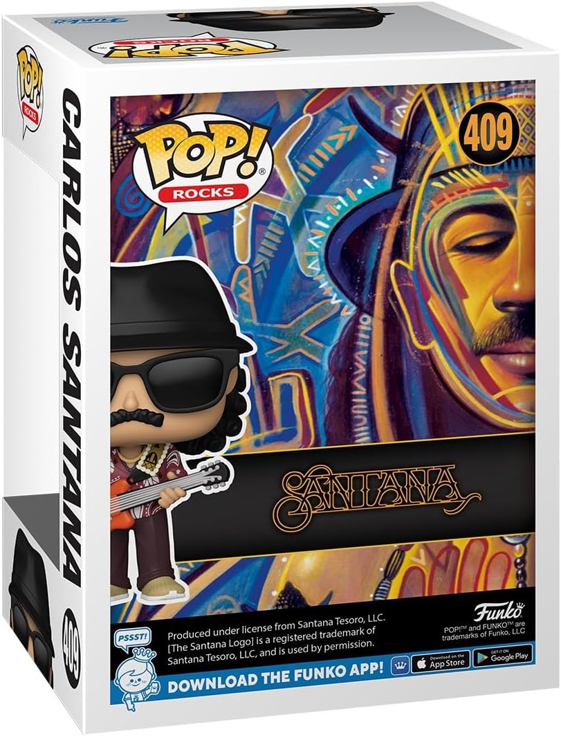 Funko Pop Rocks - Santana - Carlos Santana #409