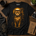Regal Longhair Cat T-Shirt, Majestic Vintage Feline Art Tee