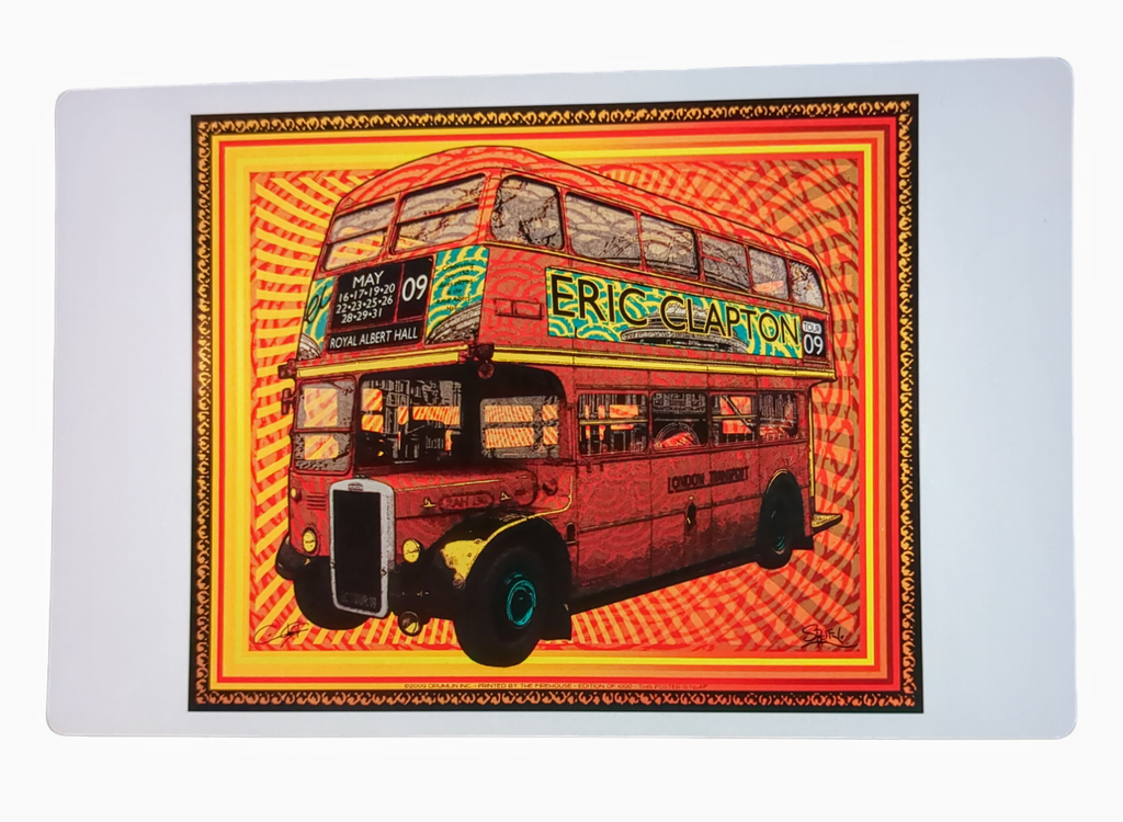Chuck Sperry Eric Clapton, London 2009 Art Card