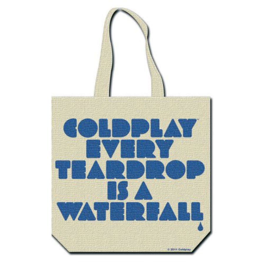 Coldplay - Fuzzy man/Etiaw Cotton Tote Bag