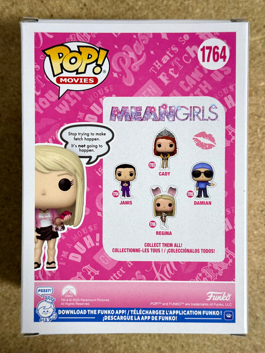 Funko Pop! Movies Regina George (Fetch Word Bubble) #1764 Mean Girls 2025