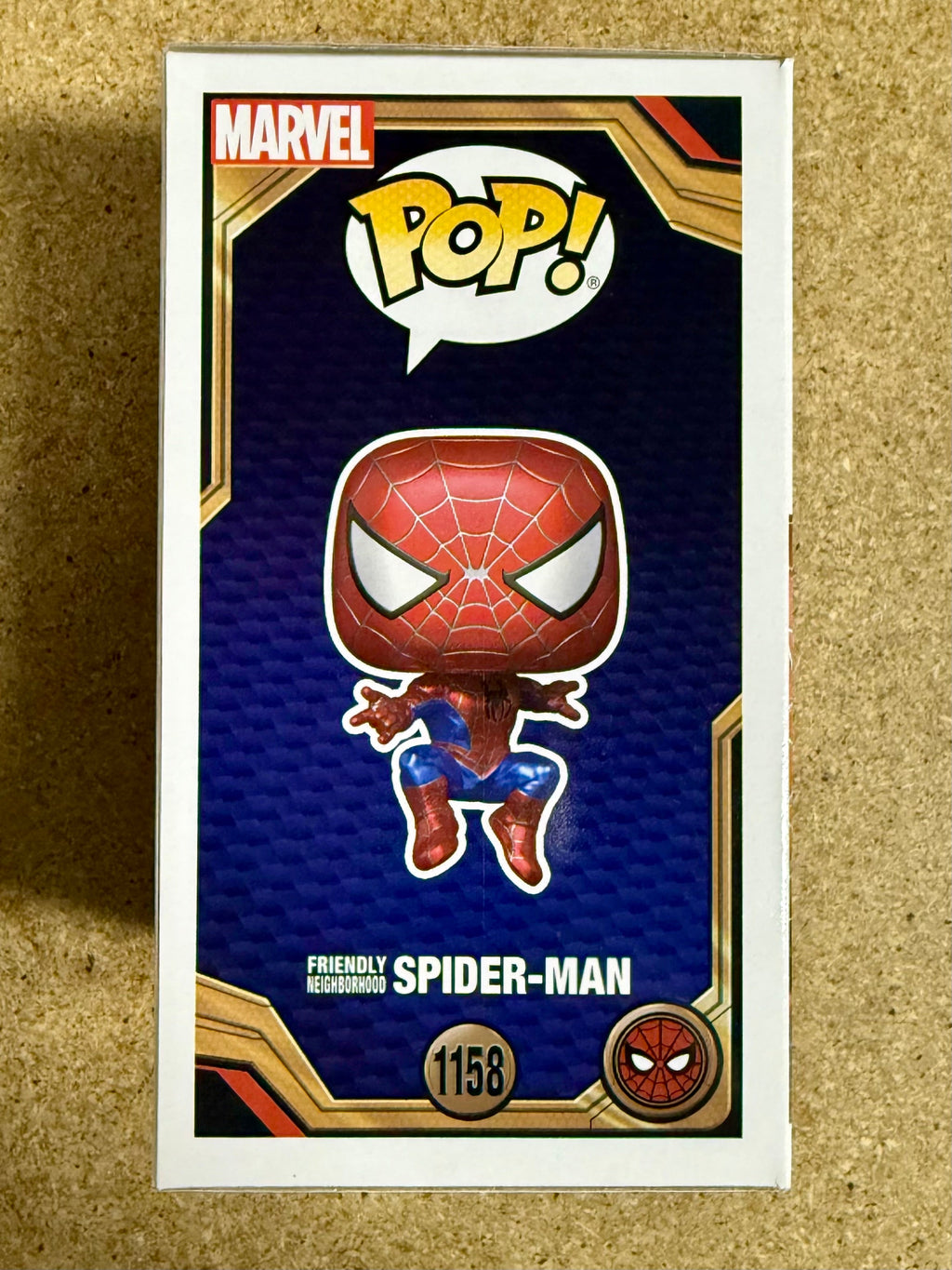 Josey Scott Of Saliva “Hero” Signed Metallic Spider-Man Funko Pop! #1158 Exclusive With JSA COA