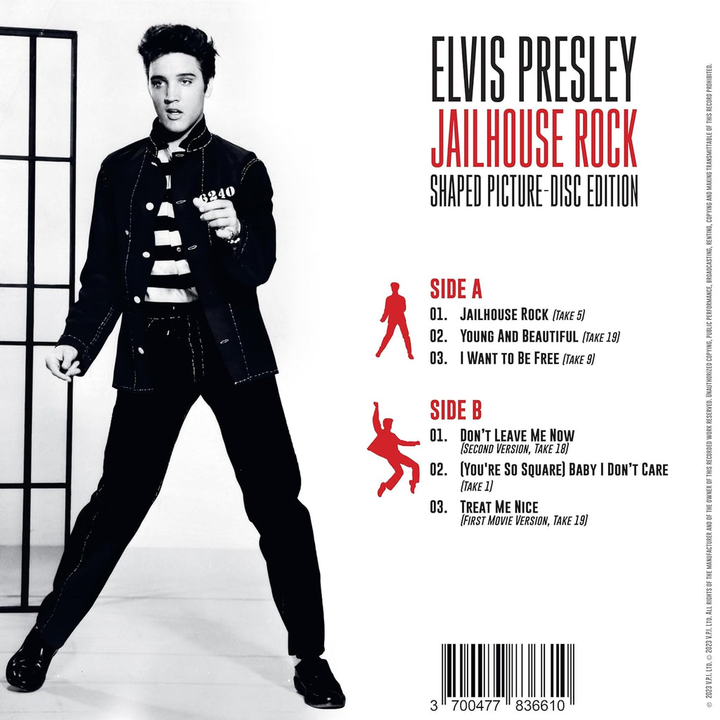 Elvis Presley - Jailhouse Rock Vinyl Shaped Picture Disc