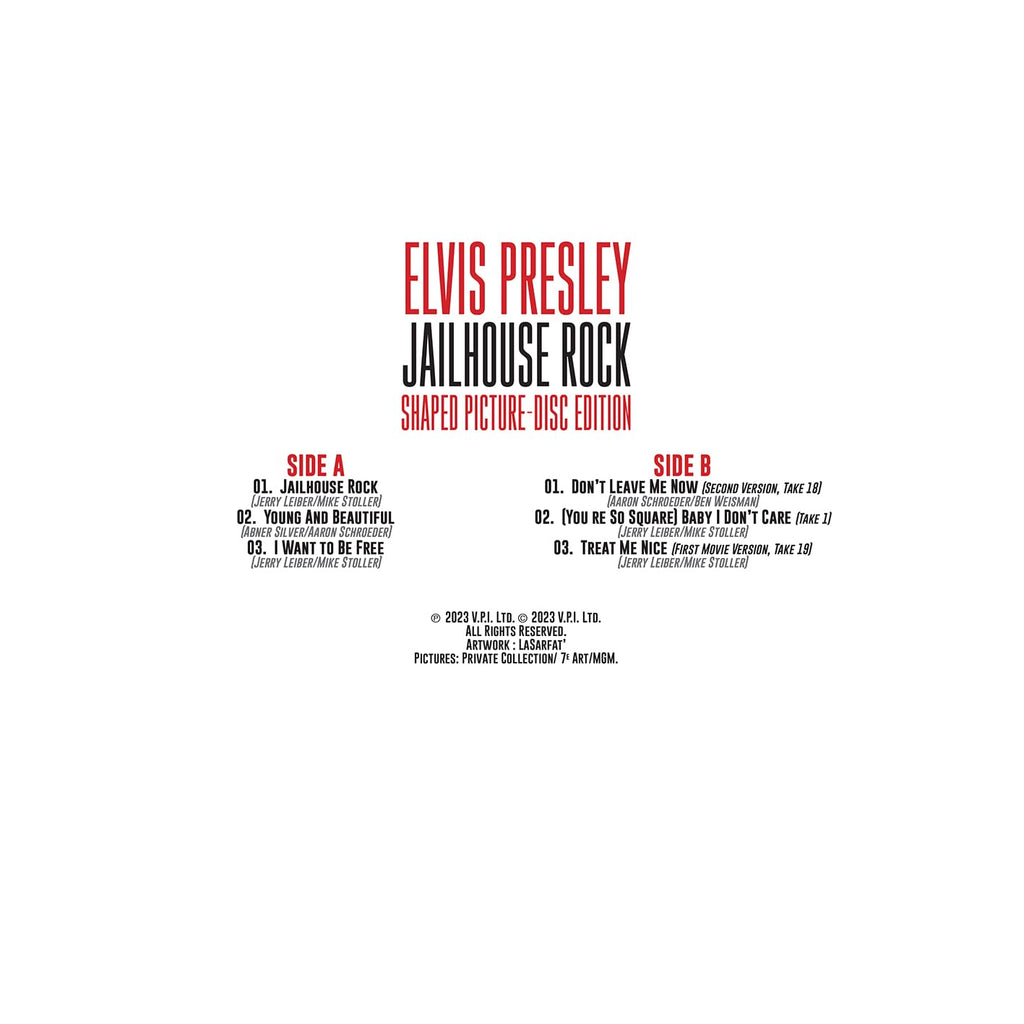 Elvis Presley - Jailhouse Rock Vinyl Shaped Picture Disc
