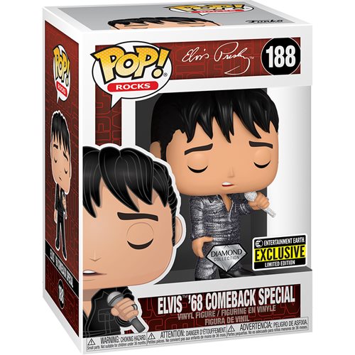 Funko Pop Rocks - Elvis Presley '68 Comeback Special  #188 EE Exclusive