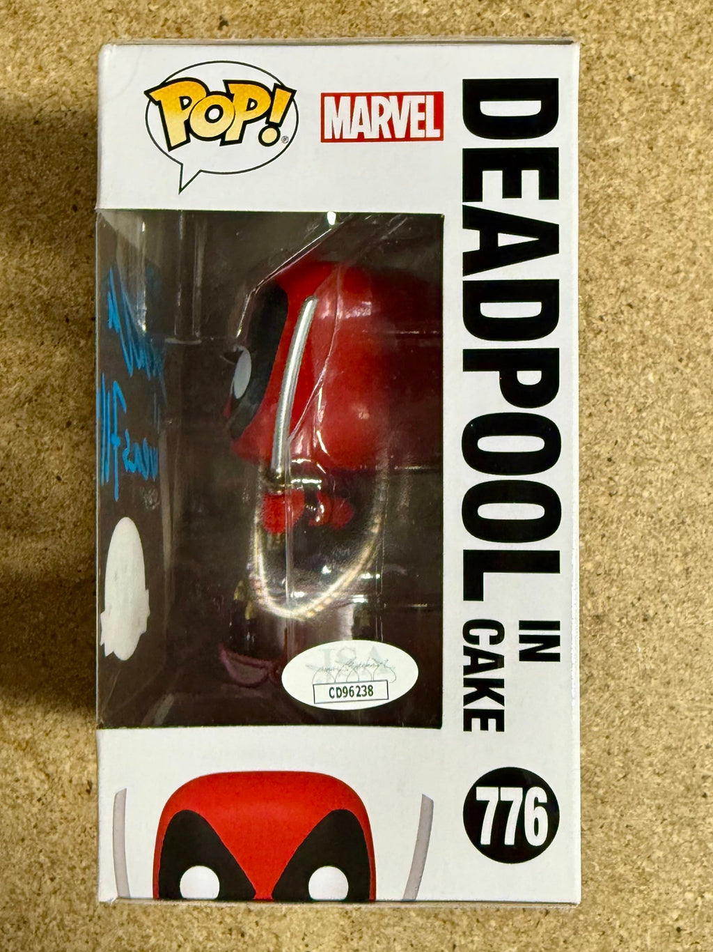 TJ Miller “Weasel” Signed Metallic Deadpool In Cake Funko Pop #776 Exclusive With JSA COA