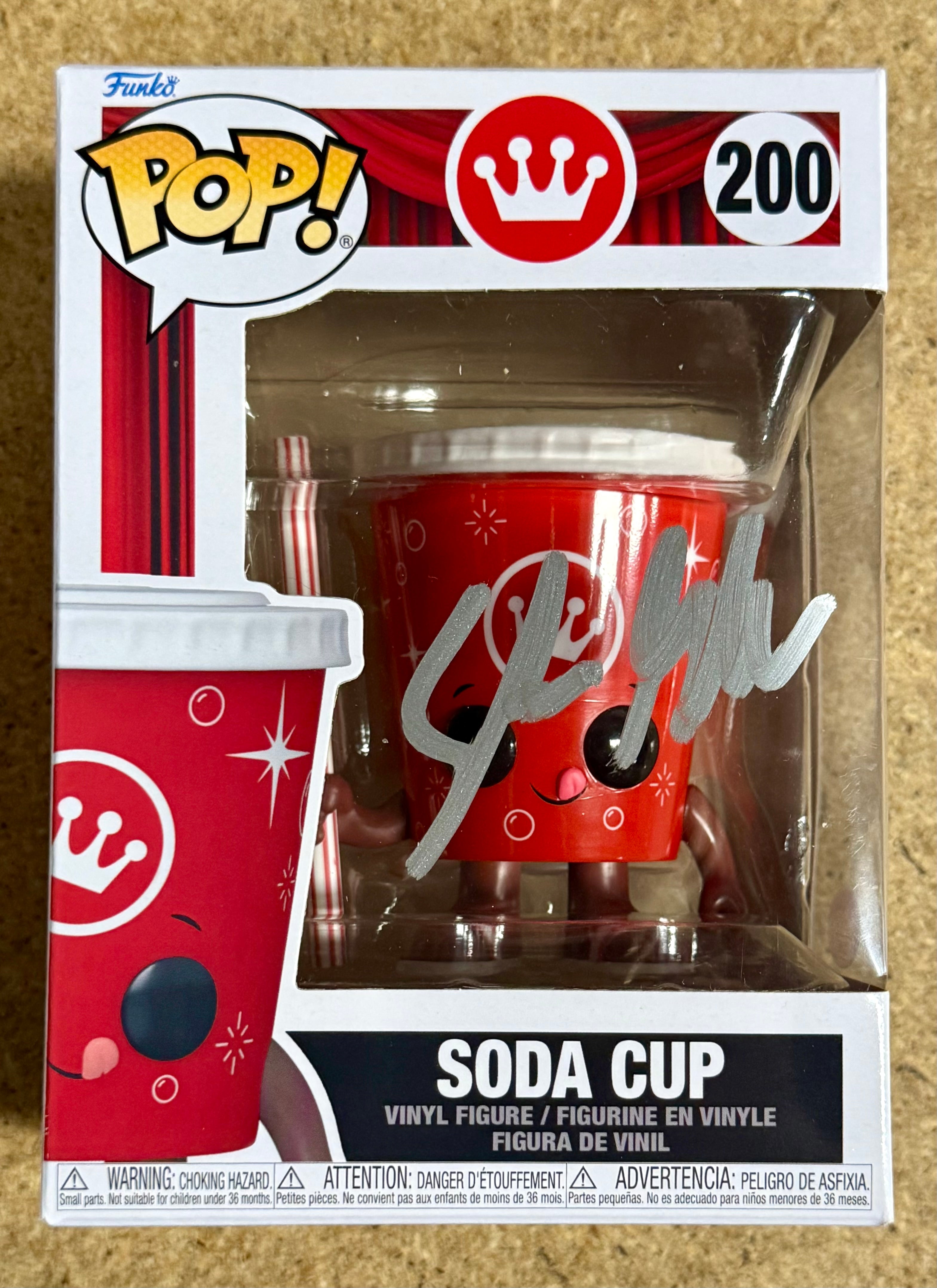 Comedian Shane Gillis Signed Movie Theater Soda Cup Funko Pop! #200 With JSA COA