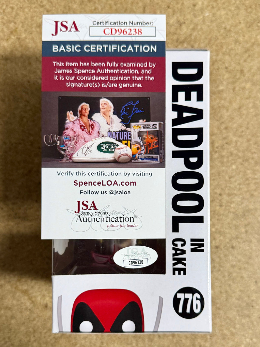 TJ Miller “Weasel” Signed Metallic Deadpool In Cake Funko Pop #776 Exclusive With JSA COA