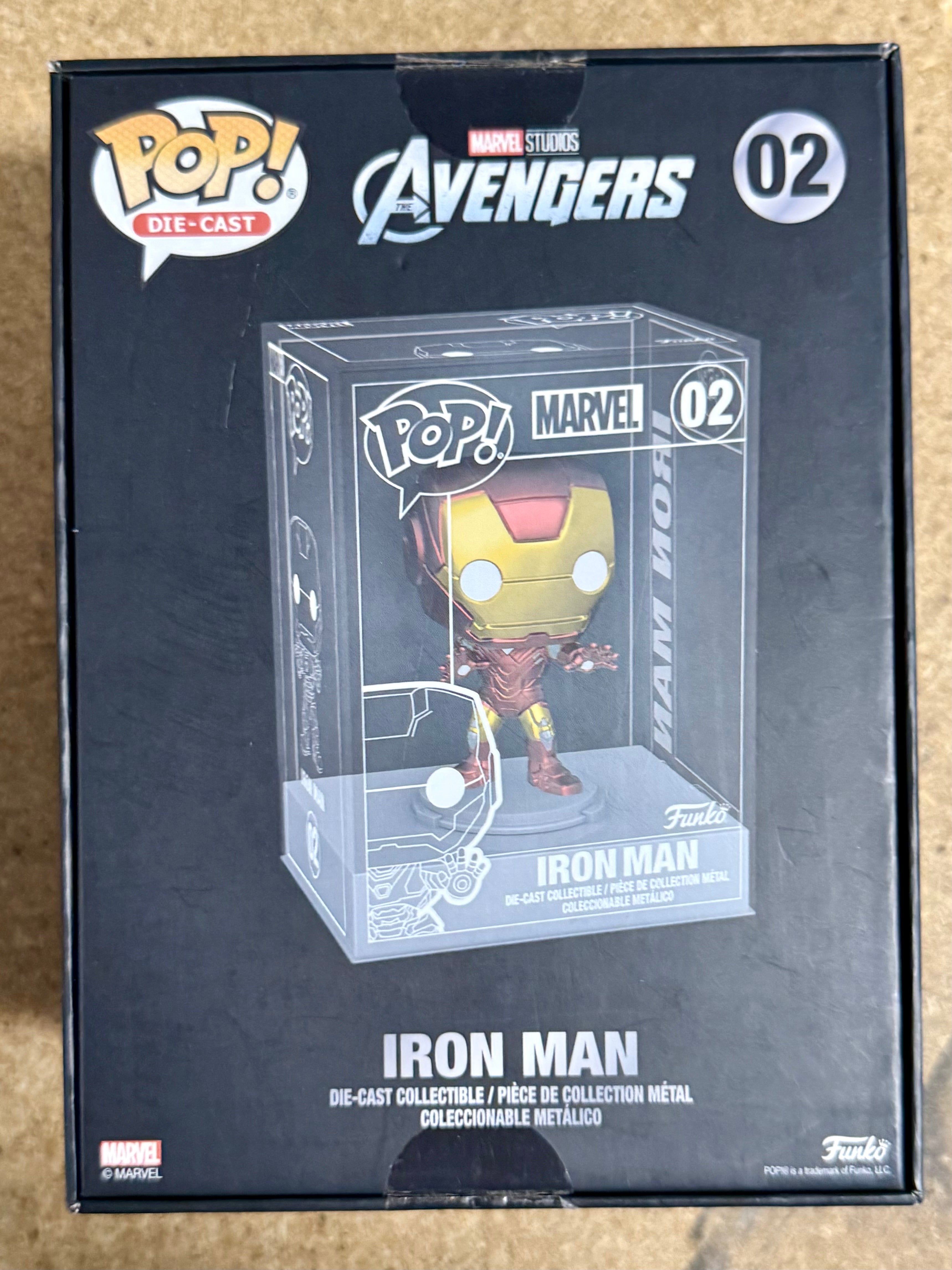 Funko Pop! Die-Cast Iron Man #02 Marvel MCU Avengers Funko Shop 2021 Exclusive
