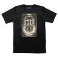 Gemini Tarot Card T-Shirt, Gothic Zodiac Astrology Tee, Victorian Occult Art Apparel