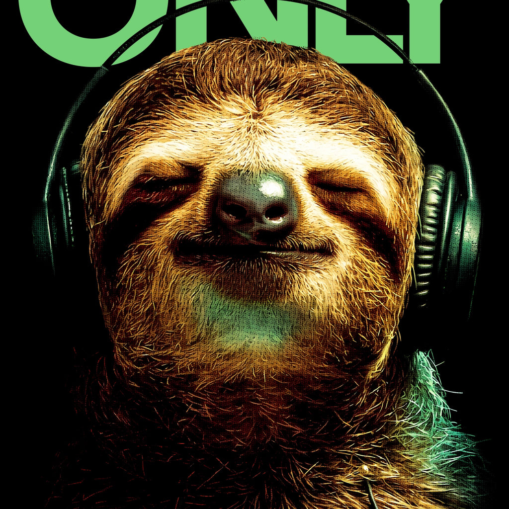 Good Vibes Only Sloth T-Shirt, Relaxed Animal Graphic Tee