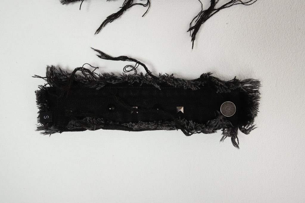 BL SPIKED DENIM BRACELET (PAIR OF TWO)