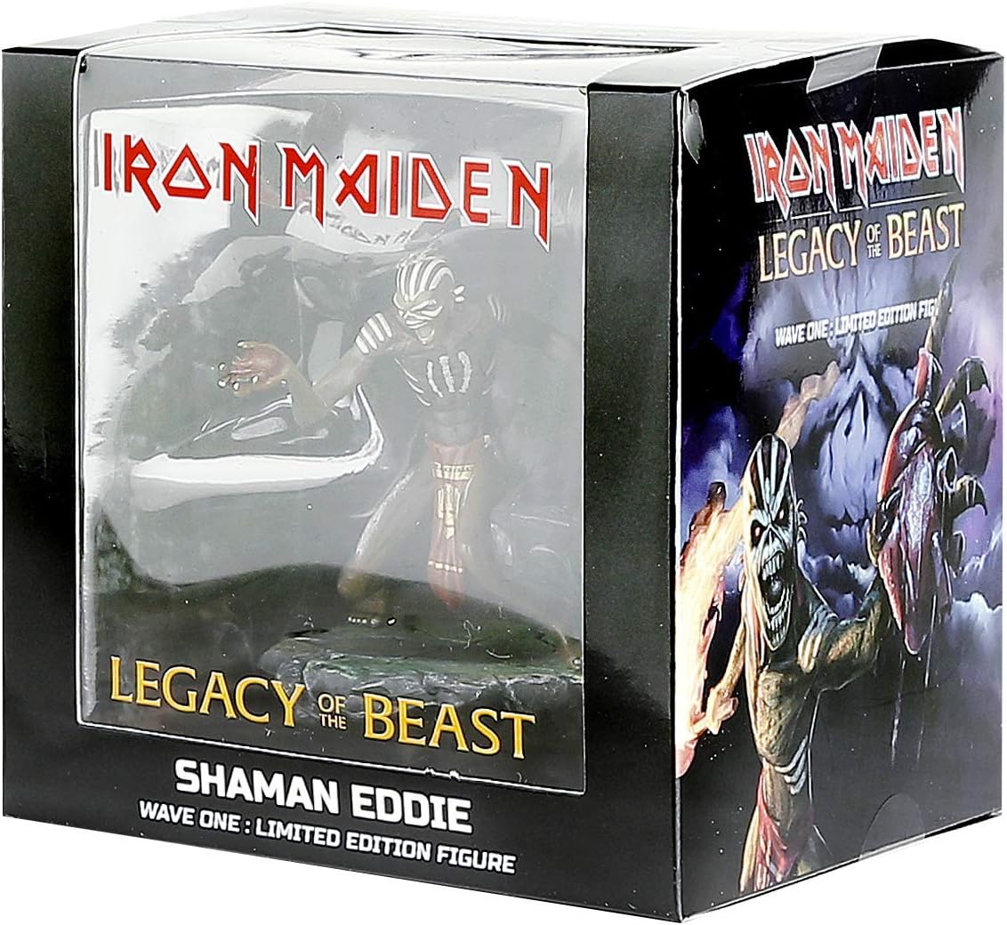 Incendium Iron Maiden Legacy of the Beast SHAMAN EDDIE 4-inch Vinyl Figure - Wave 1