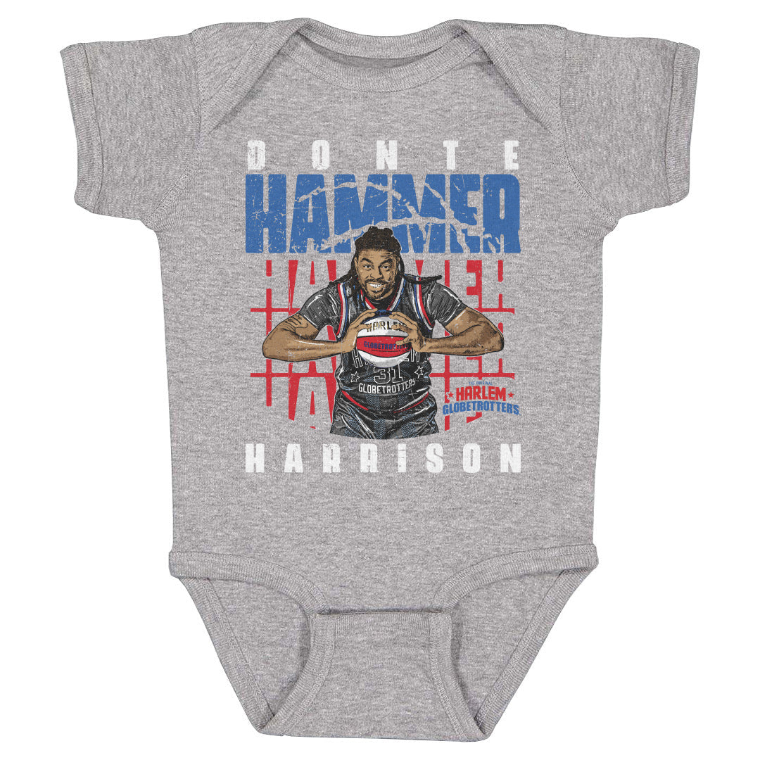 Hammer Harrison Harlem Globetrotters Pose WHT