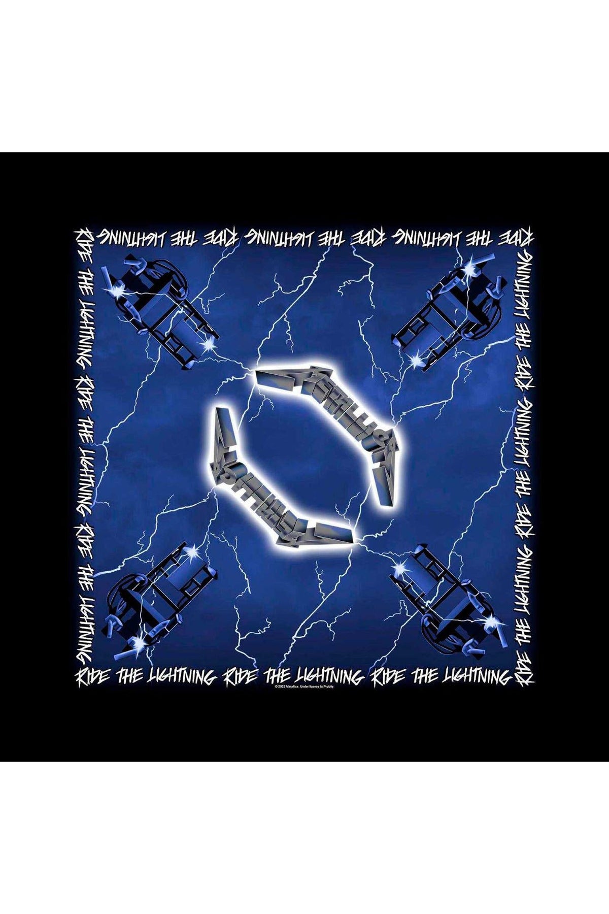 Metallica - Ride the Lightning Bandana Official