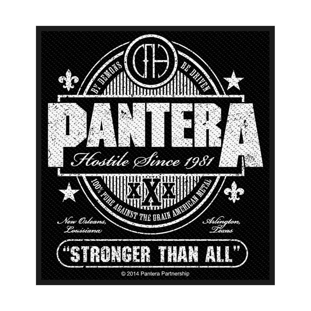 Pantera Stronger than All New Woven Sew On Patch Applique