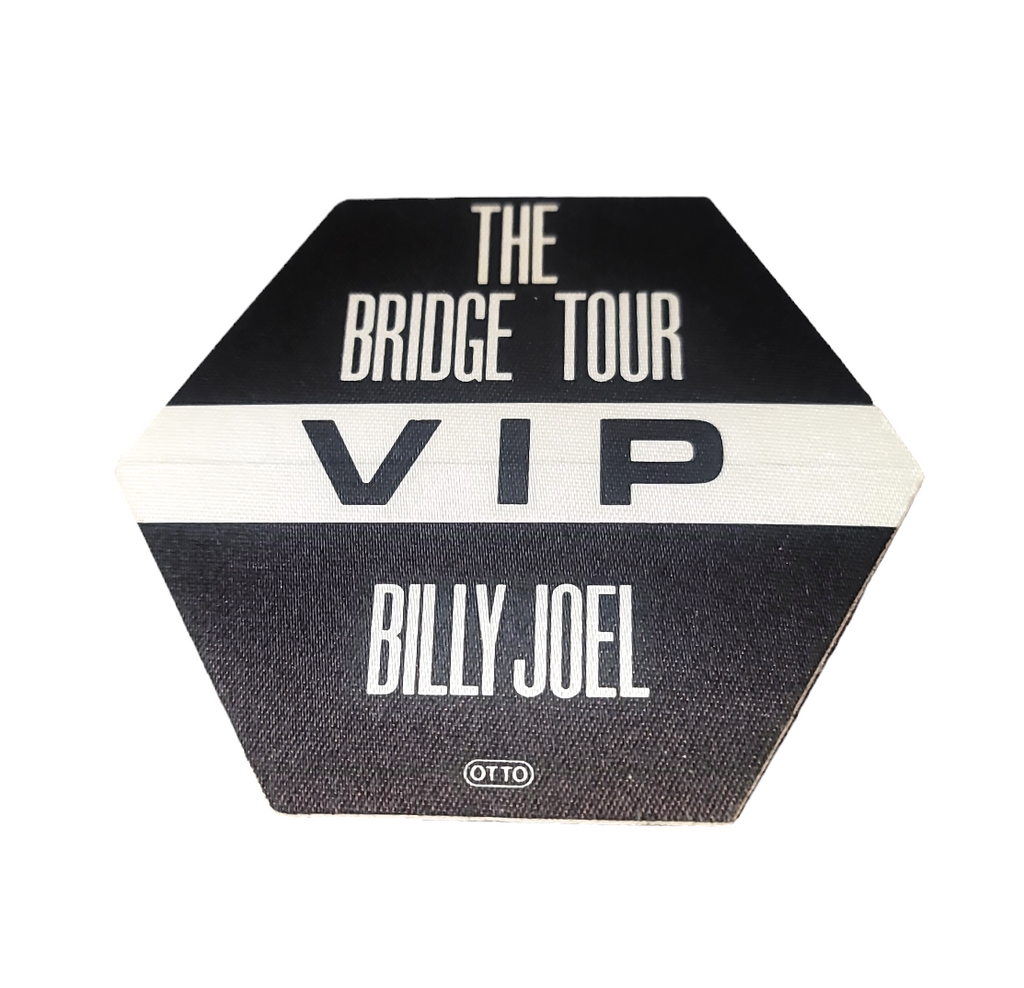 Billy Joel The Bridge Tour 1986 Backstage Pass OTTO Black